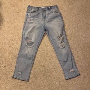 Light denim, eunia, size 13, stretchy material